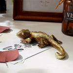 décoration murale reptile doré brillante artificielle réaliste intérieur extérieur suspension farmhouse chambre