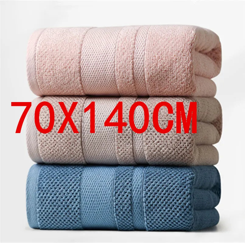 grande serviette bain coton épais séchage rapide texture tissée moderne grande taille rectangulaire