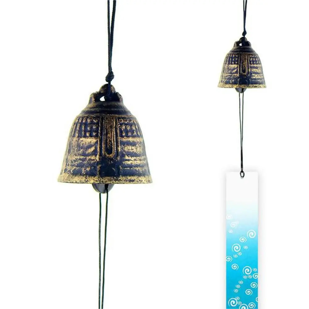 cloches vent moderne motif abstrait poissons vagues océan bleu vert noir jaune