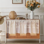 rideau dentelle fleur vintage blanc romantique translucide salon chambre bureauhôtel