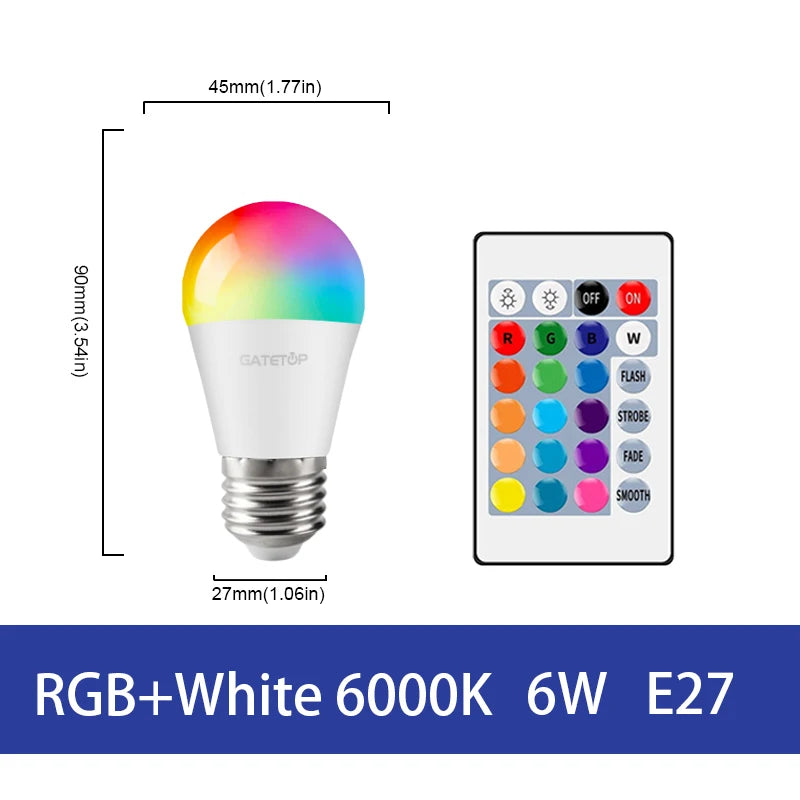 ampoule led rgb sphérique culot e27 telecommande decoration interieure salon moderne