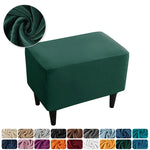 housse fauteuil oreilles velours extensible repose pied salon salon chambre
