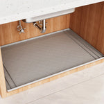 tapis imperméable sous évier tapis sol cuisine salle bain récupération eau moderne utilitaire