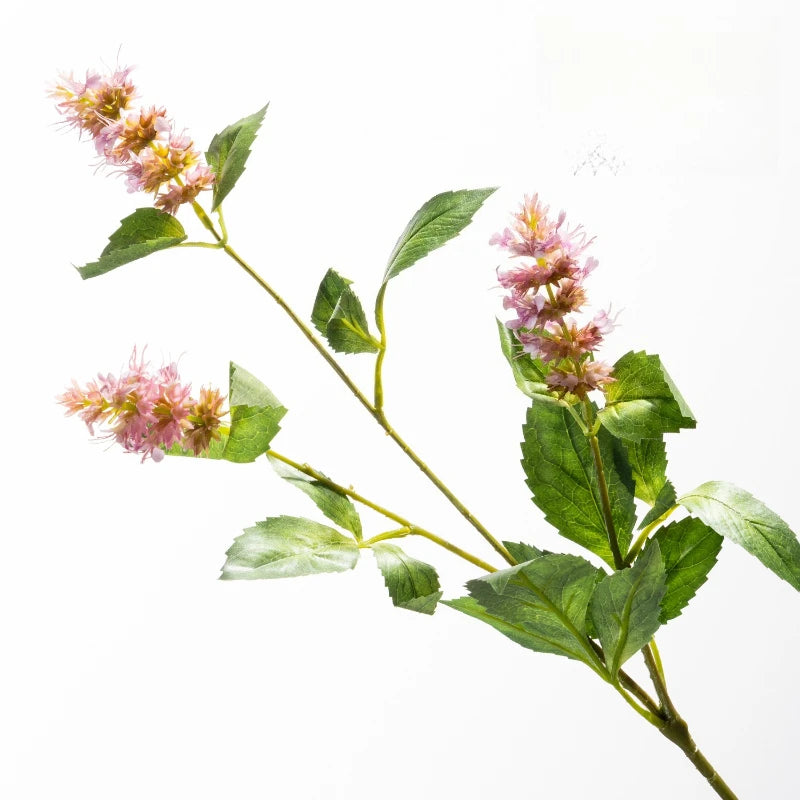 décoration intérieure moderne plante artificielle soie lavande fleurs vertes violette roses 75cm
