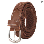 ceinture tissée élastique unisexe moderne beige noir rouge gris bleu olive