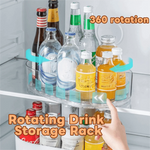 support rangement rotatif transparent moderne boissons réutilisable sans fixation visible
