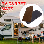tapis sol antidérapant camping car gris rouge moderne protection porte conducteur