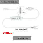 adaptateur led commutateur atténuation blanc moderne câble puissance 100cm prises eu uk us