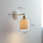 lampe murale classique blanc doré rayures verticales douille vis fixée ampoule câble moderne chambre
