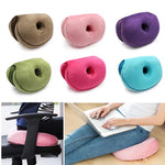 coussin donut mousse mémoire forme confortable ergonomique uni vert rose violet bleu