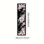 tableau mural moderne fleurs stylisées rose noir chambre salon decoration polyestère opaque