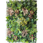 panneau mural végétal artificiel herbe feuilles naturel moderne extérieur accroché exposé vert brun different