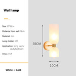 lampe murale contemporaine verre poli argent doré noir blancversible minimaliste chambre salon