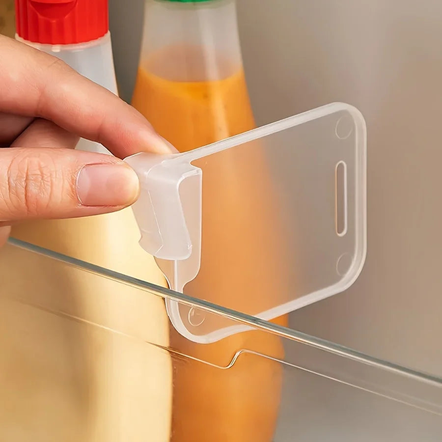 organisateur réfrigérateur clips transparent moderne porte bouteilles porte sacs rangement pratique clips armoires cuisine