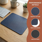 tapis souris cuir résistant gris clair marron noir rose pâle vert olive moderne minimaliste