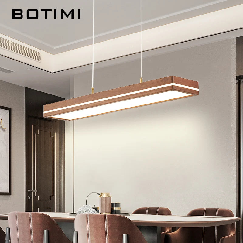 lampe suspendue moderne pendentif bois blanc texture naturelle chambre salon étude
