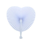 éventails pliants blancs classiques rayures fines tringle diamètre 24cm hauteur 25cm anniversaire mariage decoration