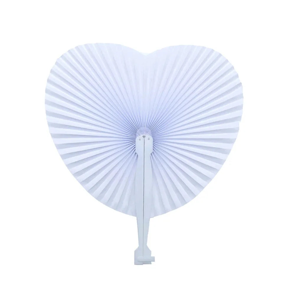 éventails pliants blancs classiques rayures fines tringle diamètre 24cm hauteur 25cm anniversaire mariage decoration