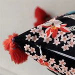 taie d'oreiller imprimée léopard tropical velours carré moderne deux côtés opaques tassel rouge océanique