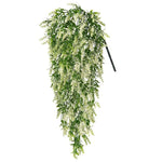 guirlande artificielle fleurs violet rose vert clair modernes extérieures intérieures décoration maison mariage anniversaire