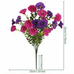 bouquet artificiel violet vert moderne décoration intérieur vase beige feuilles vertes anniversaire mariage