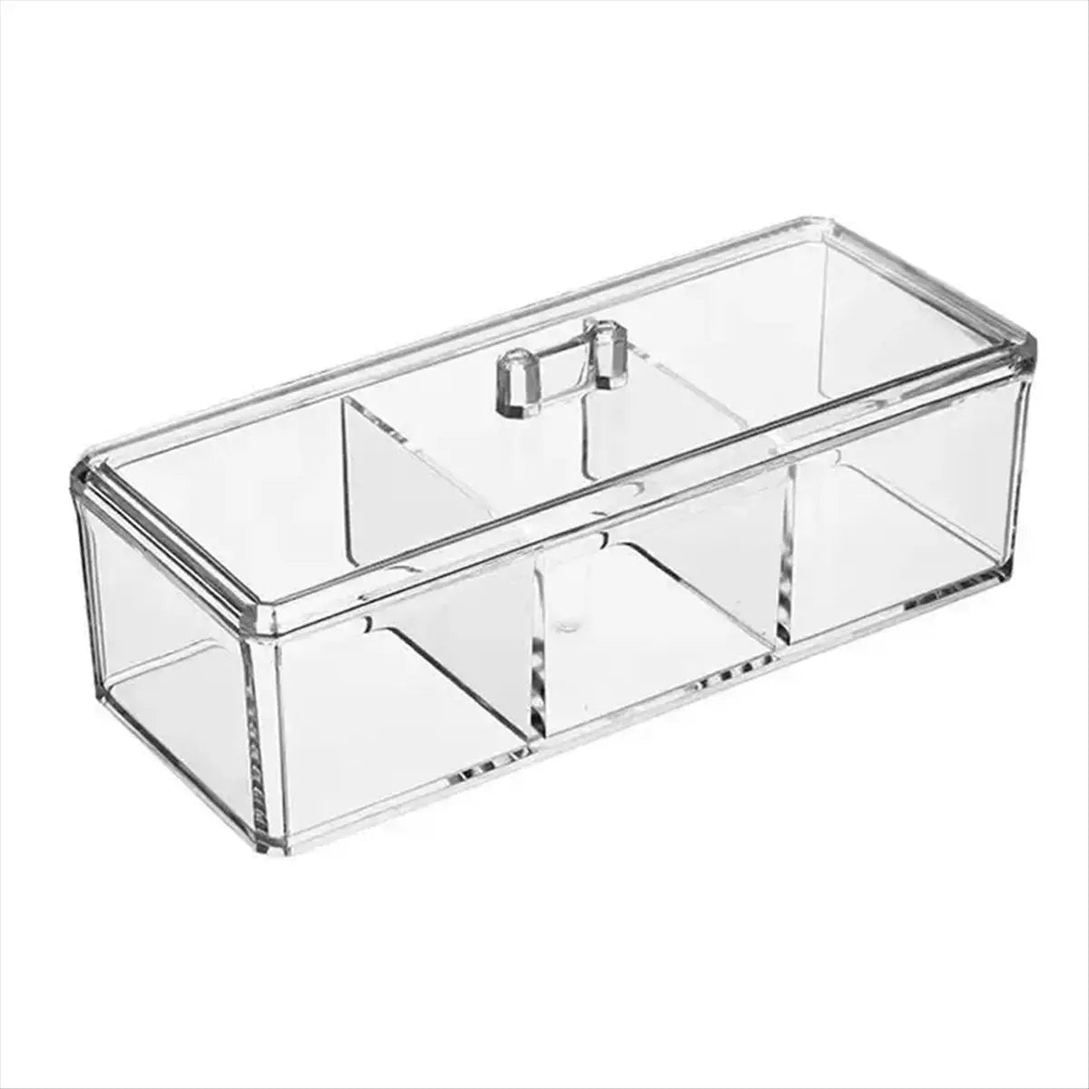 boîte rangement transparent moderne poignée métallique sans motif cuisine thé.storage.accessoires.kits