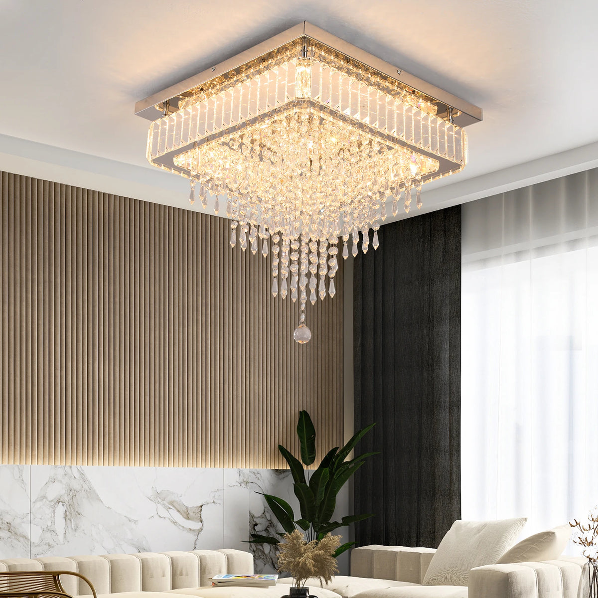 lampe suspendue cristal moderne élégant luminaire led transparent salon chambre salon luxe