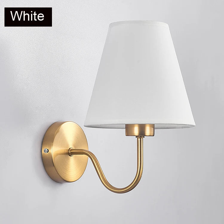 lampe murale tissu or moderne sans ampoule facile éclairage quotidien chambre salle bain