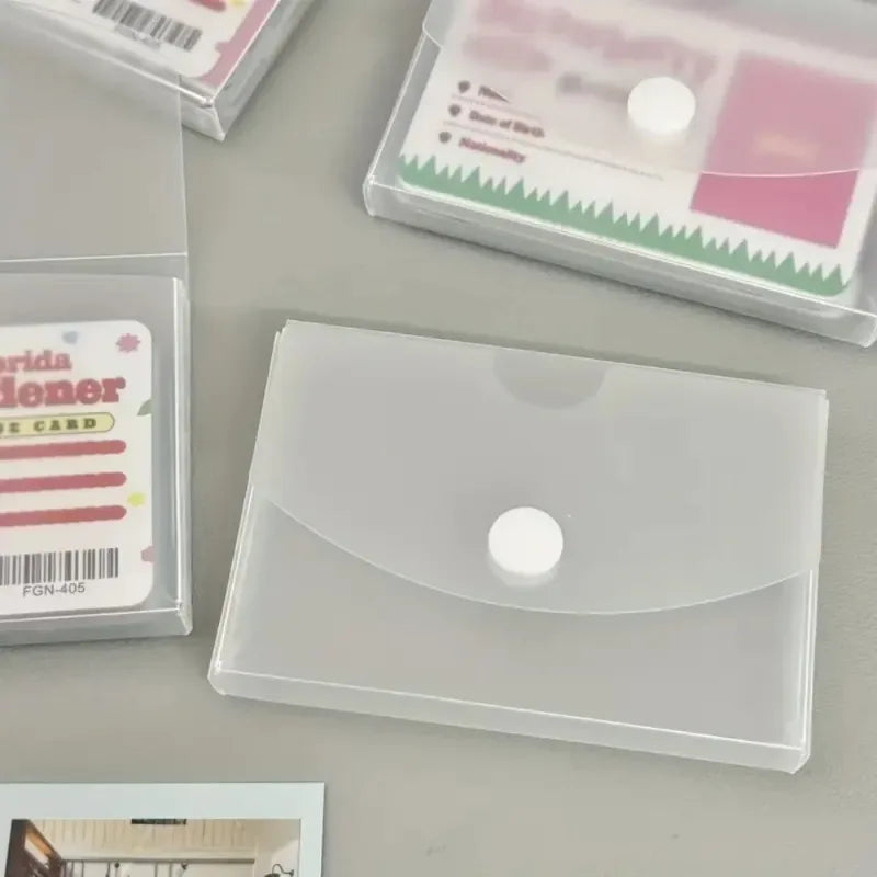 porte cartes transparent moderne cartes photos document protection rangement efficace