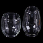 verres vin transparents moderne abat jour circulaire lisses opaques set