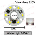 plaque led circulaire deux couleurs 32mm blanc moderne technologique fixations led intégrées