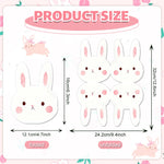 serviettes papier jetables forme lapin pâques printemps enfantins motifs visages lapins aquarelle festiveDecoration