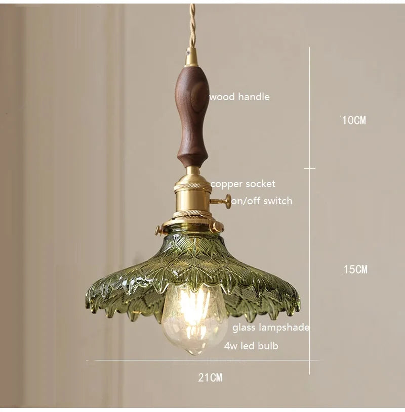 suspension lumineuse vintage vert doré motifs géométriques ampoules câbles chaînes métal