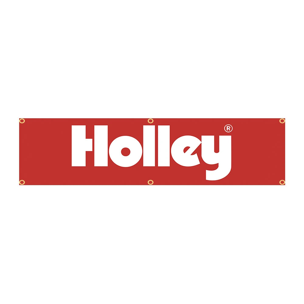 bannière publicitaire holly performance rouge noir blanche decoration super tex polyester