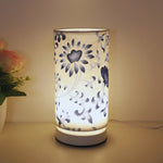 lampe table moderne blanc beige doré écolo flux lumineux géométrique adhésif textile certifications rohs