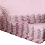 tapis sol carreaux géométriques beige blanc rose violet moderne 30cm 30cm