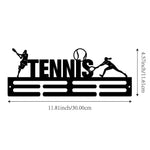 support mural médailles sportif silhouettes joueurs moderne noir fixations murales