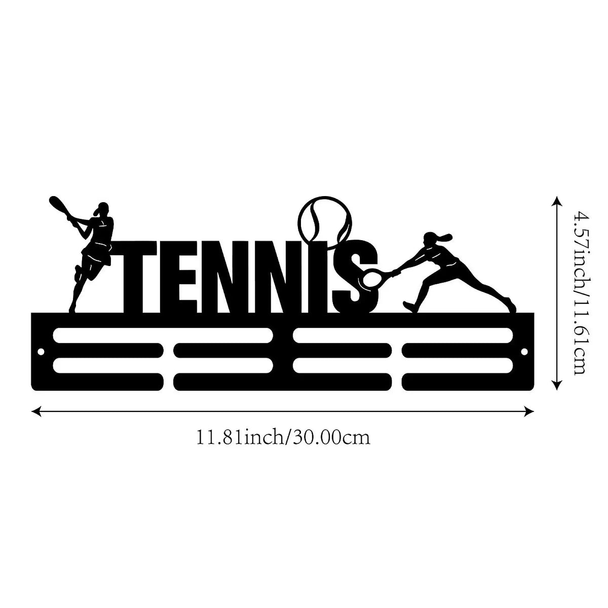 support mural médailles sportif silhouettes joueurs moderne noir fixations murales