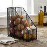 organisateur rangement noir maille métallique moderne réutilisable condiments papier cuisine