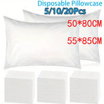 protège oreiller jetable blanc uni moderne 50x80cm 55x85cm non électrique non tissé pack 50