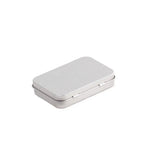 boîte métallique réutilisable noir mat classique rangement ongles artificiels respectueux environnement transparent fil écouteur