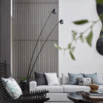 lampe sol moderne led noire 6w 10w 90v 260v interrupteur bouton chambre salonhôtel
