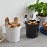 porte outils cuisine étagère réutilisable noir blanc rustique multifonctionnelle séparateur internes texturés