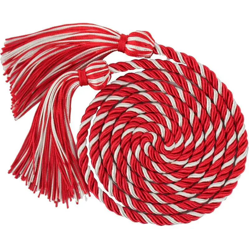cordon remise diplôme pompon boucle ruban rayé toge graduation