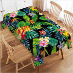 Nappe Rectangle Polyester Imperméable Feuillage Tropical pour Table