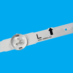 bande lumineuse blanc moderne plaque fixation connecteur électrique polarité led télévision facile