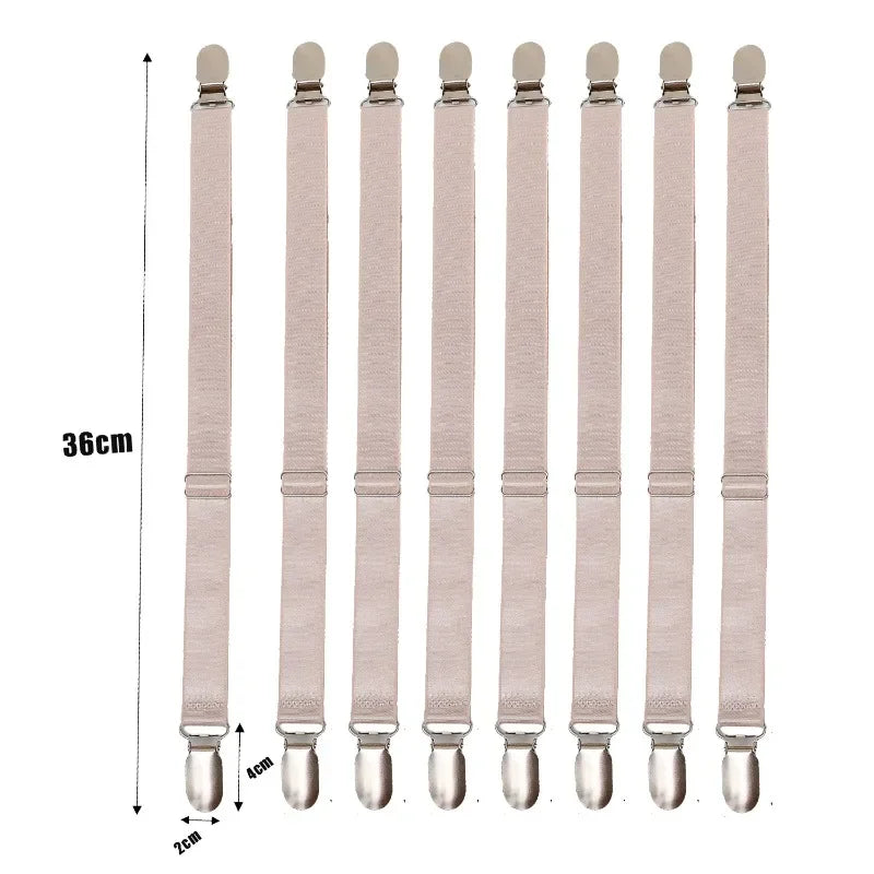 attaches lit clips métalliques couleur noir blanc beige pack 10pcs fixations housse matelas