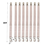attaches lit clips métalliques couleur noir blanc beige pack 10pcs fixations housse matelas