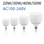 ampoules led e27 20w 30w 40w 50w blanc 2700k 6500k modernes 25000h 2000lm