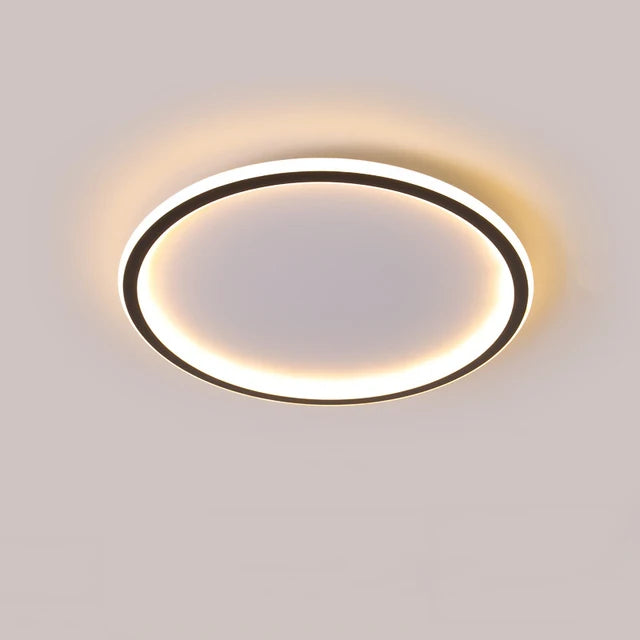 luminaire led moderne minimaliste blanc gris argenté télécommande ultra fin